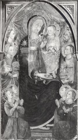 Anonimo — Turino di Vanni - sec. XV - Madonna con Bambino e angeli — insieme